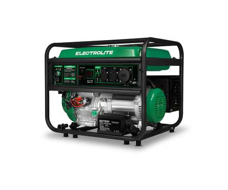 Генератор бензиновый инверторный 7.0 кВт 220В бак 25 л ручной и электростартер EL 8000S ELECTROLITE Фотография_0