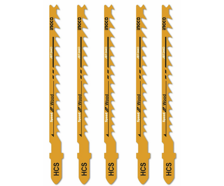 Пилки для лобзика по дереву INGCO JBT244D (5 шт/уп) Фотография_0