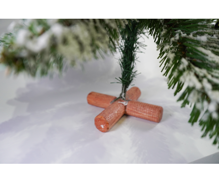 Елка искусственная 60 см ПВХ заснеженная Фогу Фотография_4