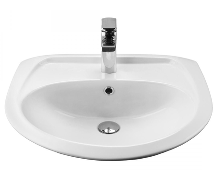 Умывальник с постаментом Бриз-60 БИЦ 1 отв. САНТЕК Фотография_2