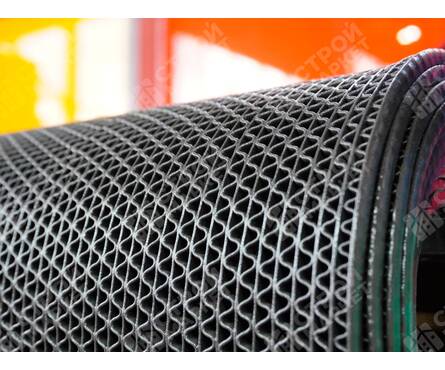 Коврик грязезащитный 90x0.45 см ЗигЗаг серый Фотография_2