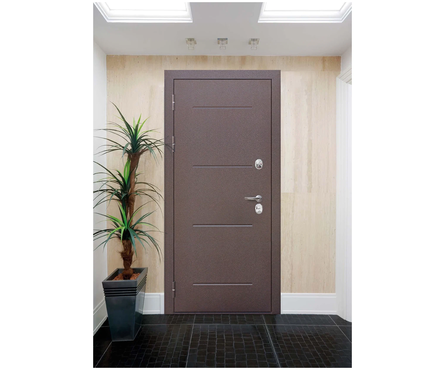 Дверь входная ФЕРРОНИ 11 см ISOTERMA Медный Антик Астана Милки левая 860х2050 мм Фотография_1