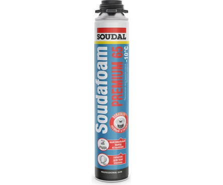 Пена монтажная профессиональная SOUDAL Soudafoam Premium 65 820 мл ЗИМА Фотография_0