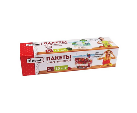 Пакеты с safe-защелкой 1 л М в упаковке 15 шт Фотография_0