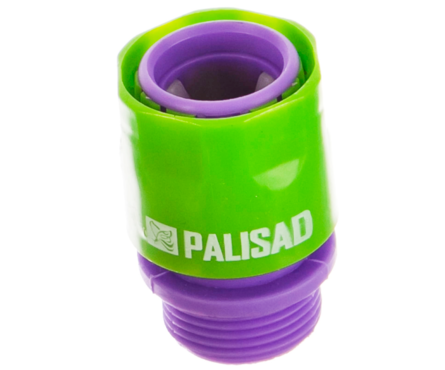 Соединение быстросъемное внутреннее с наружной резьбой 3/4 пластмассовое PALISAD Фотография_1