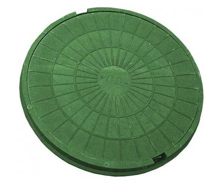 Люк круглый мини (ДН400/ДВ350хВ55) зеленый Фотография_0