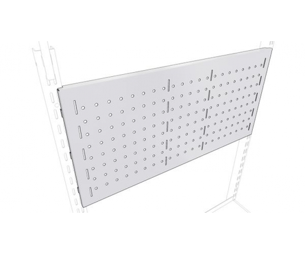 Перфорированная панель для гардеробной системы ПАКС Титан, белая, 596х160 мм Фотография_1