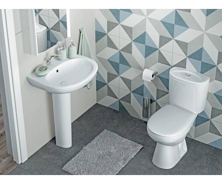 Унитаз-компакт Анимо фарфор (прямой выпуск, нижняя подводка, дюропласт сиденье 2-кн.слив) САНТЕК Фотография_6