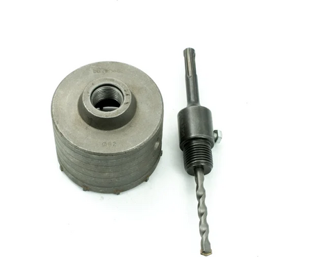 Коронка по бетону SDS+ 82 мм твердосплавная ударная в сборе с держателем BOHRER Фотография_1