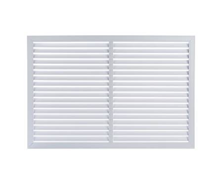 Решетка радиаторная ПВХ белая, 1200х600 мм Фотография_1