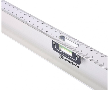 Уровень алюминиевый Matrix «Рельс» 3 глазка (1 поворотный), 600 мм Фотография_2