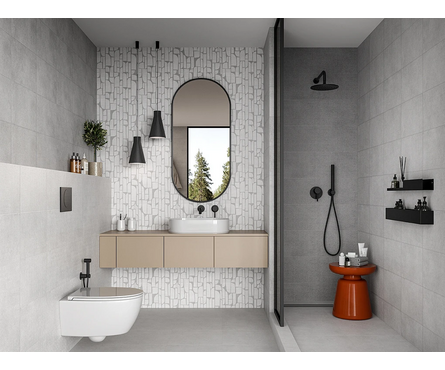 Плитка облицовочная низ 02 Форм серая 250х400х8 мм 1-й сорт Фотография_1