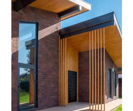 Фасадная плитка HAUBERK Кирпич терракотовый 0.9 м²/уп ТЕХНОНИКОЛЬ Фотография_1