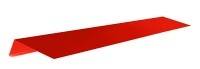 Планка карнизная для г/ч (ТН) Шинглас Polyester красная RAL3011 (2000x100 мм)