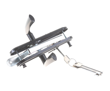 Замок врезной 3В9-4-2 с ручками черный ЗЕНИТ Фотография_2