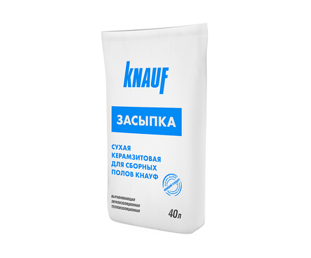 Сухая керамзитовая засыпка KNAUF (40 л/22.5 кг) Фотография_1