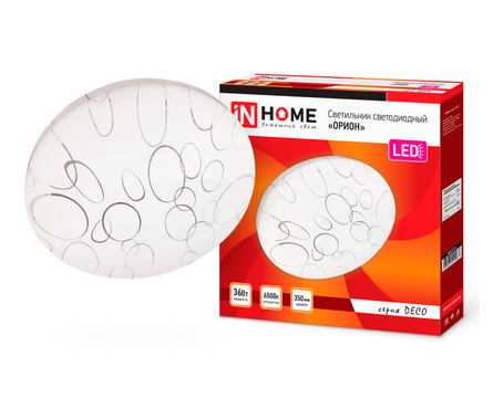 Светильник светодиодный 36Вт Орион 230В 6500К 2340лм 350мм DECO IN HOME Фотография_3