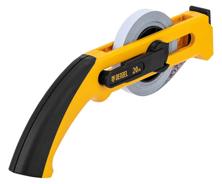 Рулетка 20 м 13 мм геодезическая лента металлическая, открытый корпус DENZEL Фотография_6