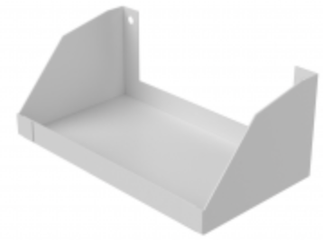 Полка короткая для гардеробной системы ПАКС Титан GS белая, 278х70х155 мм  Фотография_0