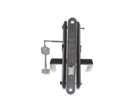 Замок врезной 3В9-4-2 с ручками черный ЗЕНИТ Фотография_1