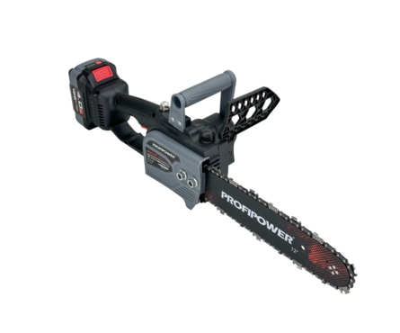 Пила цепная аккумуляторная бесщеточная 300 мм 18 В Li-ion 1 АКБ 4 А*ч, ЗУ PROFIPOWER Фотография_6