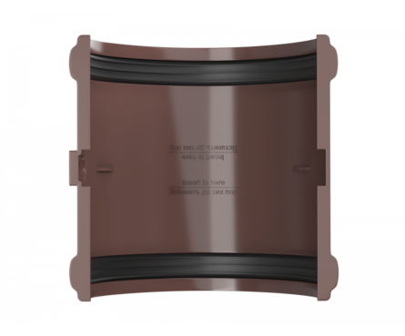 Соединитель желоба ТехноНИКОЛЬ ПВХ (коричневый) Фотография_2