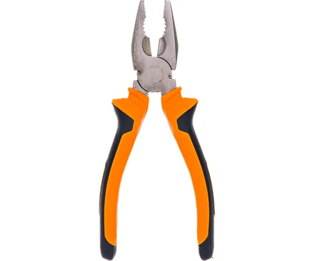 Плоскогубцы 180 мм никелированные 2х компонентные рукоятки ВИХРЬ Фотография_2