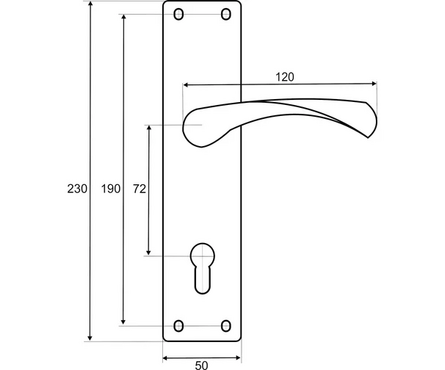 Ручка на планке 72.323-4 SN сатин VETTORE Фотография_1
