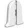 Угол ПВХ торцевой для плинтуса напольного 70 мм Белый ИДЕАЛ Классик (1 пара/флоуп) Фотография_0