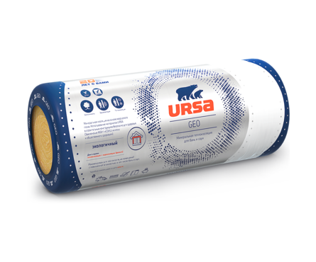 Утеплитель Минвата УРСА М-11 Ф 12500х1200х50 мм (15 м²/0.75 м³/1 мат) фольга Фотография_2