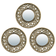 Комплект зеркал декоративных QWERTY «Лион» бронза, D 12 см (3 шт/набор) Фотография_0