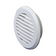Решетка ПВХ вентиляционная вытяжная круглая с фланцем d 100 мм белая ЭВЕНТ Фотография_0