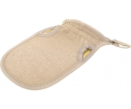 Мочалка-рукавица двусторонняя на резинке 13.5х23 см Королевский пилинг MEDIUM Фотография_3