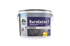 Краска ВД Dufa Retail Eurolatex 7 для стен и потолков, глубокоматовая, 2.5 л
