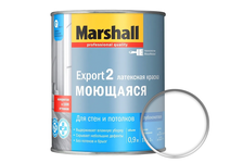 Краска латексная Marshall EXPORT 2 «Моющаяся», база BC (0.9 л)