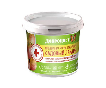 Краска для деревьев Садовый лекарь ДОБРОЦВЕТ 2.5 кг Фотография_0