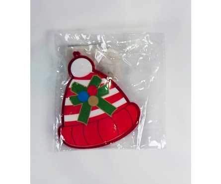 Подвеска новогодняя Шапки и ёлки МИКС Фотография_3