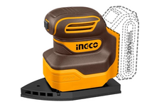 Шлифмашина вибрационная аккумуляторная 20В 93х170 мм, 12000 об/мин SUPER INDUSTRIAL INGCO