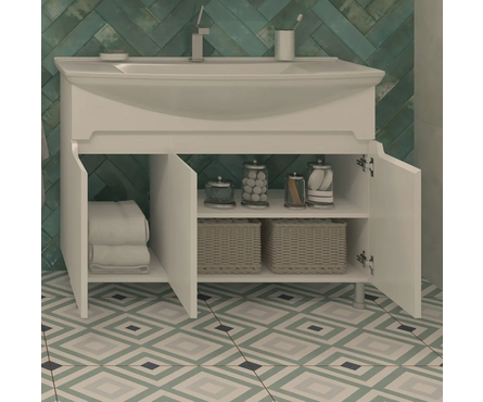 Тумба для ванной Паола 105 с умывальником Стиль 1050 Фотография_2