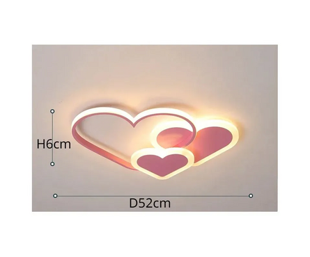 Люстра детская Мелодия Света Сердце 0978C-600, 30W, PK Фотография_1