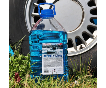Стеклоомывающая жидкость для автомобиля -30 °С синяя крышка 5 л Фотография_1