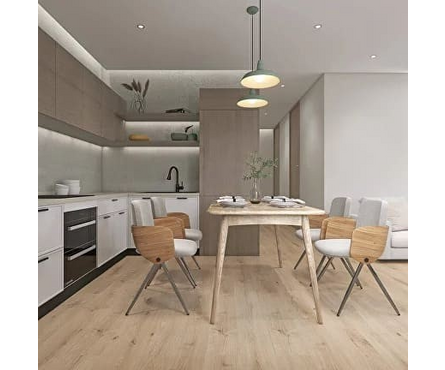 Ламинат Cuberta Family 4113 Дуб Беверли 33 класс 1380х190х8 мм без фаски (2.096 м²/уп) Фотография_1