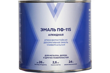 Эмаль универсальная ПФ-115 белая V 2.6 кг