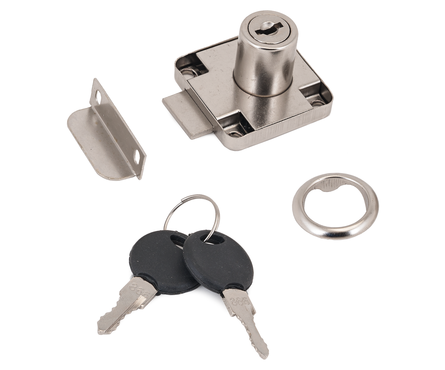 Замок мебельный 138-22M c ответ. пл. хром SOLLER Фотография_1