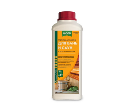 Пропитка антисептик для бань и саун водоотталкивающая FARBITEX Profi Wood 0.9 л  Фотография_0