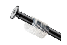 Карниз для ванной прямой 1.20х2.2 м графит Премиум 11002 САНАКС