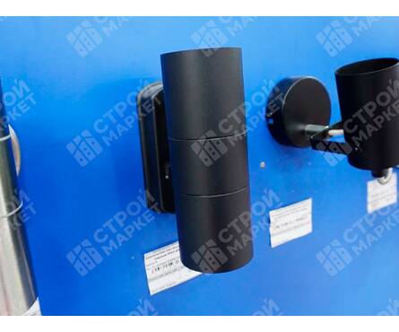 Светильник настенный 35 Вт 2*GU10 черный IP54 ЭРА Фотография_10