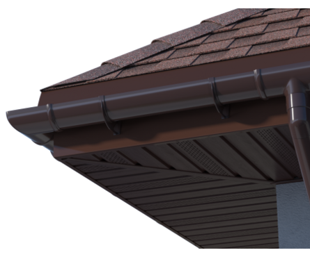 Софит с центральной перфорацией коричневый/каштан 3х0.302 м ТЕХНОНИКОЛЬ Фотография_2