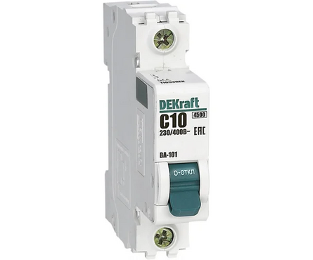 Выключатель автоматический модульный 1п C 10А DeKaft 11053DEK SCHNEIDER ELECTRIC Фотография_0
