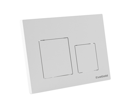 Кнопка квадратная белая для инсталляции 400/500 EVAGOLD Фотография_0